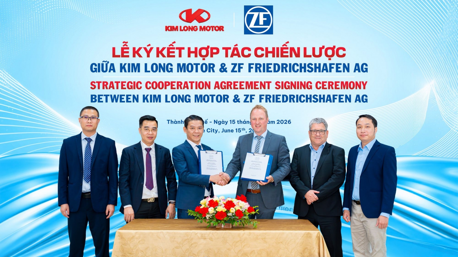 Kim Long Motor hợp tác ZF Group nâng công nghệ xe thương mại